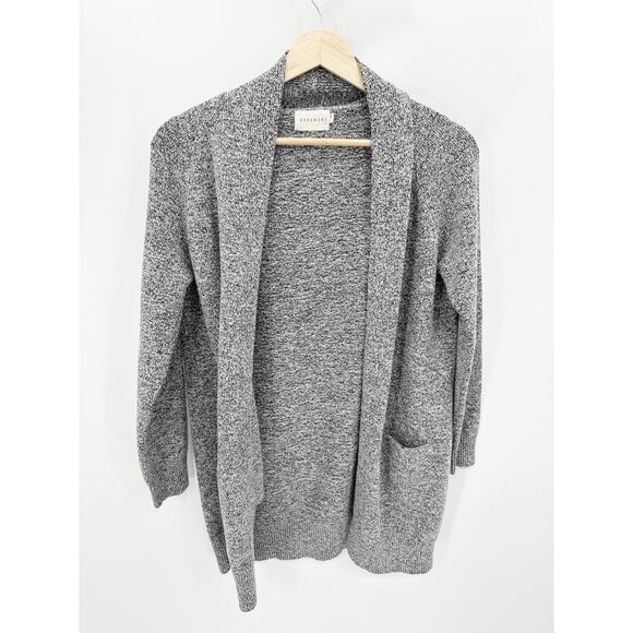 Dreamers Sweaters - Dreamers Speckled Grey Long Sleeve Knit Cardigan Sweater Women's Size X-Small XS